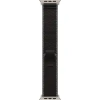 Apple Trail Loop Band voor de Watch | 44/45/46/49 mm - Maat M/L - Charcoal Black / Natural Titanium
