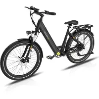 RCB 27.5‘’Elektrische stadsfiets, 60-90 km Trendy City Commuter EBike, 250W,7 versnellingen,met App en NFC