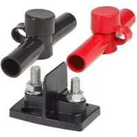 Blue Sea Systems 2018 Powerpost Dual Cable Connector Rood,Zwart