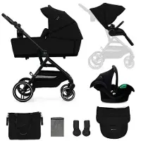 Kinderkraft Kinderwagen YOXI 3in1 Pure Black