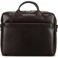 Jost London Aktentas Leder 38 cm Laptopvak bruin
