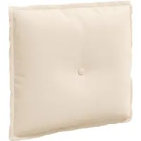 vidaXL Rugkussen Beige 50 x 45 cm Microvezel Stof