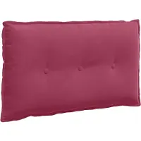vidaXL Rugkussen Wijnrood 80 x 50 cm Corduroy stof
