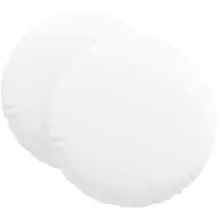 vidaXL Zitkussens 2 st Stof Wit Ø60 x 21 cm