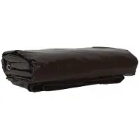 vidaXL Katoenen doek, 650 g/m², bruin, 1,5 x 2 meter, met PVC-coating