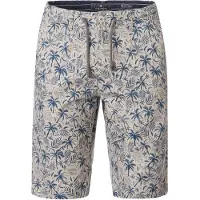 Casa Moda chino shorts creme Steve palm print