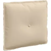 vidaXL Rugkussen Crèmekleurig 50 x 45 cm Microvezel Stof