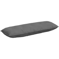 vidaXL Rugkussen Donkergrijs 140 x 50 cm Microvezel Stof