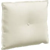 vidaXL Rugkussen Crèmekleurig 60 x 50 cm Corduroy stof