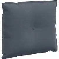 vidaXL Rugkussen Donkergrijs 60 x 50 cm Corduroy stof