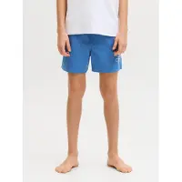 Jack & Jones Junior Zwemshorts 'JPSTMaui Wave' saffier / wit