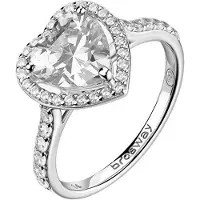 Brosway FANCY FIW166 - 54 MM - ZILVEREN HARTJES RING MET ZIRKONIA'S 1 STUK