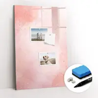 Coloray Whitebord - Roze marmer - 40 x 60 cm - Roze Magneetbord Design - Gratis 5 Sterke Magneten + Whiteboard Marker & Wisser - Wanddecoratie Kantoor - Magnetisch Wandbord - Ideeënbord Thuiswerkplek