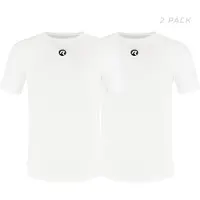 Rogelli Core II Dames en Heren 2 pack Ondershirt Wielrennen - Korte Mouw - Wit