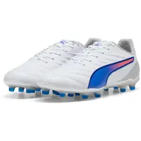 Puma King Pro Gras / Kunstgras Voetbalschoenen (MG) Wit Blauw Lichtroze