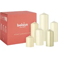 Bolsius - Gladde Stompkaarsen set - Pillow Talk - Ivoor Beige - 6 Stuks