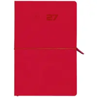 Aurora Universe Tesoro weekagenda met uurindeling 2027 rood (1 week per 2 pagina's) 6-talig