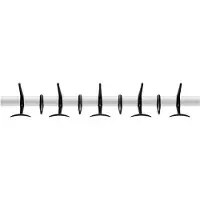 Kartell Hanger Wandkapstok L 90 cm x H 17 cm | Black