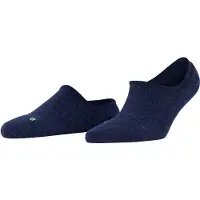 Falke Keep Warm onzichtbar eenkleurig wol footies dames blauw - maat 37-38