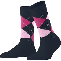 Burlington Sokken 'Queen' navy / lichtblauw / pink / rosa