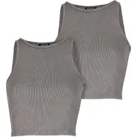 Urban Classics Top donkergrijs
