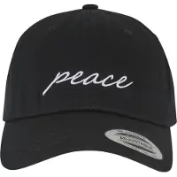 Mister tee Pet 'Peace' zwart / wit