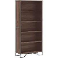 vidaXL Boekenkast 80x31x169 cm bewerkt hout bruin eikenkleurig