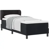 vidaXL Boxspring bed met hoofdeinde Zwart 80 x 200 cm Fluweel