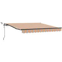 vidaXL Uitschuifbare luifel Meerkleurig 300 x 250 cm Polyester