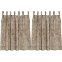 vidaXL Velvet Gordijnen 2 st champagne 140 x 140 cm Fluweel