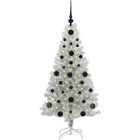 vidaXL Kerstboom Zilver 120 cm PET