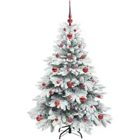 vidaXL Kunstkerstboom met 150 LED met standaard Wit 120 cm PE en PVC