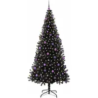 vidaXL Kerstboom Zwart 240 cm PVC