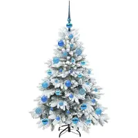 vidaXL Kunstkerstboom met 150 LED met standaard Wit 120 cm PE en PVC