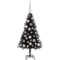 vidaXL Kerstboom Zwart 120 cm PVC