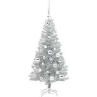 vidaXL Kerstboom Zilver 120 cm PET