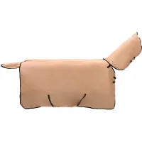 vidaXL Paardendeken, cappuccino, 155 cm, polyester