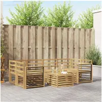 vidaXL Sofa-Sets Massief Acacia Hout