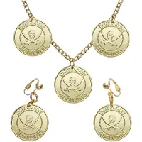 Widmann Piraten ketting en oorbellen