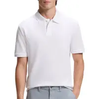 BOSS Regular-fit polo van katoenpiqué met honingraatstructuur