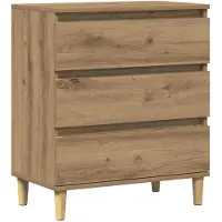 vidaXL Dressoir Artisan-Eikenhout, 60x35x70 cm, houtvezel