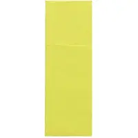 Papstar 50 Servetten DAILY Collection 48 cm x 30 cm lime met bestekvouw