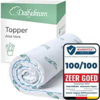 Nivion - topper - memory foam - Edition Aloe Vera - 3,5cm dik - 140x200cm - traagschuim