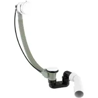 Omnires CGS - Badafvoer- en overloopset met vulsysteem, lengte 81 cm, glanzend wit TK132-PLUS-3.35+64-SBP