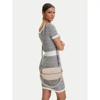 GUESS schoudertas Danya Flap Shoulder Bag Taupe beige