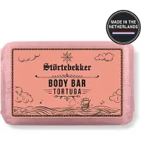 Störtebekker Body Bar Tortuga - Plasticvrije Vaste Zeep & Douchegel Heren - Natuurlijke & Duurzame Lichaamsverzorging - Vegan Bodywash met Sheaboter - 120g