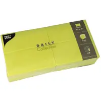Papstar 150 Servetten DAILY Collection 1/8 vouw 32 cm x 32 cm lime