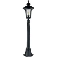 Elstead Lighting Buitenlamp, paal voor de tuin, zwart, model "Dworkowy", E27, 60W, Chicago, Elstead