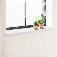 vidaXL Raamdorpel Wit 160 x 40 x 4,5 cm PVC