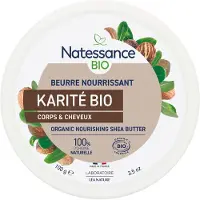 Natessance Shea Butter Organic 100% Pure Geurvrij Gezicht Lichaam Haar 100 g Balsem